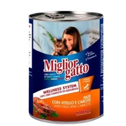 Miglior Kedi Konserve Dana & Havuç Pate 400 Gr