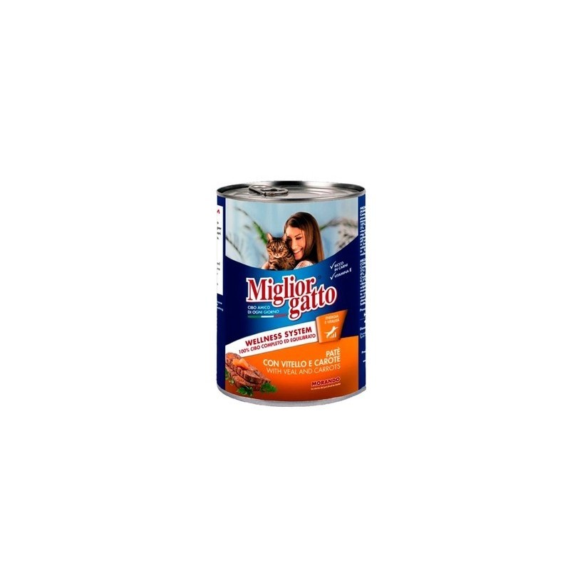 Miglior Kedi Konserve Dana & Havuç Pate 400 Gr