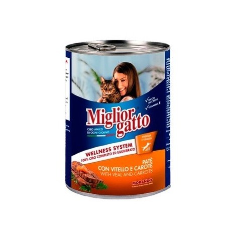 Miglior Kedi Konserve Dana & Havuç Pate 400 Gr