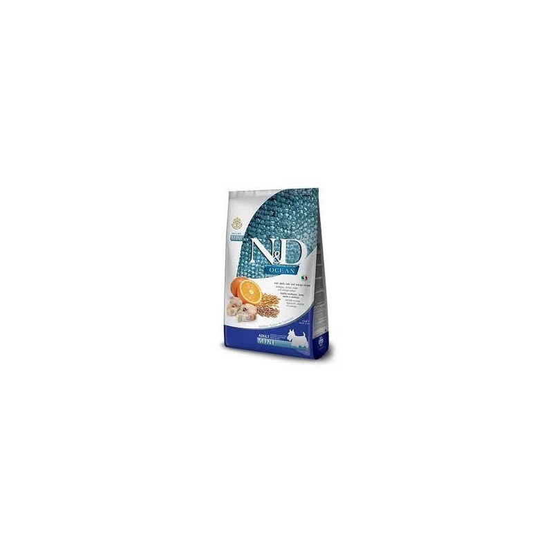 N&D Ocean M.Balığı, K.Buğday,Yulaf&Portakal Adult Mını 2,5 Kg