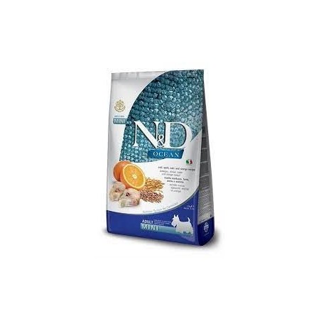 N&D Ocean M.Balığı, K.Buğday,Yulaf&Portakal Adult Mını 2,5 Kg