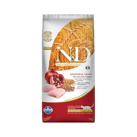 N&D Ancestral Graın Tavuk, K.Buğday,Yulaf&Nar Neutered 5 Kg