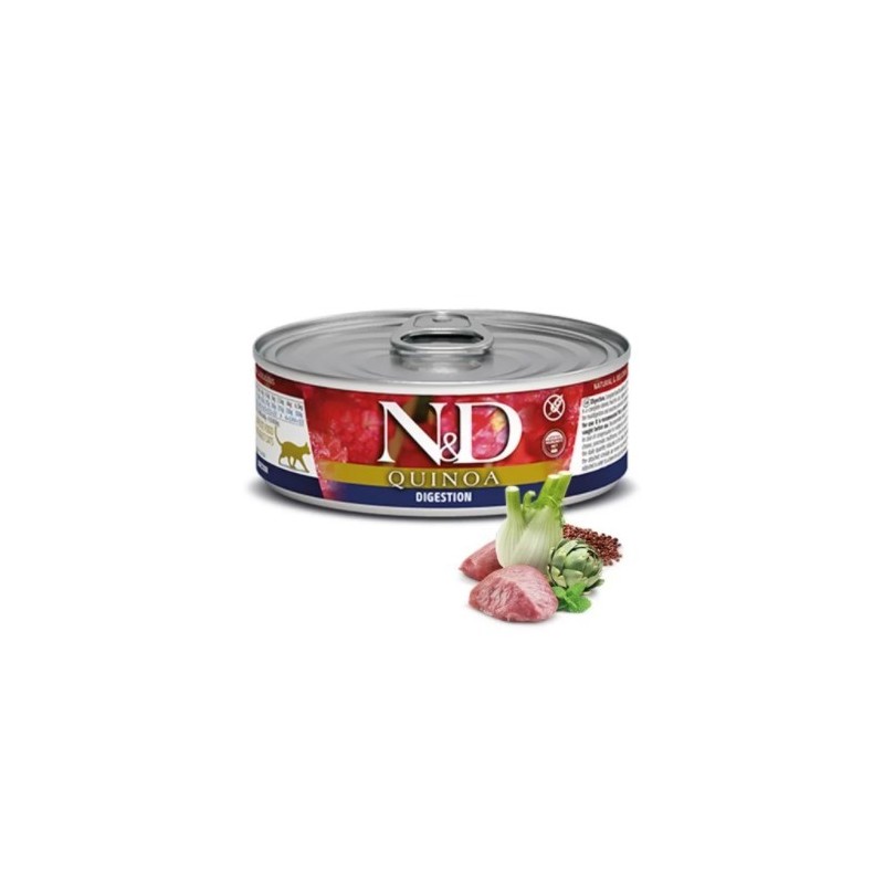 N&D Quınoa Dıgestıon - Kuzu & Enginar & Rezene Kedi Konserve 80 Gr