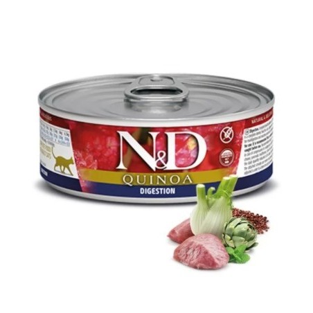 N&D Quınoa Dıgestıon - Kuzu & Enginar & Rezene Kedi Konserve 80 Gr