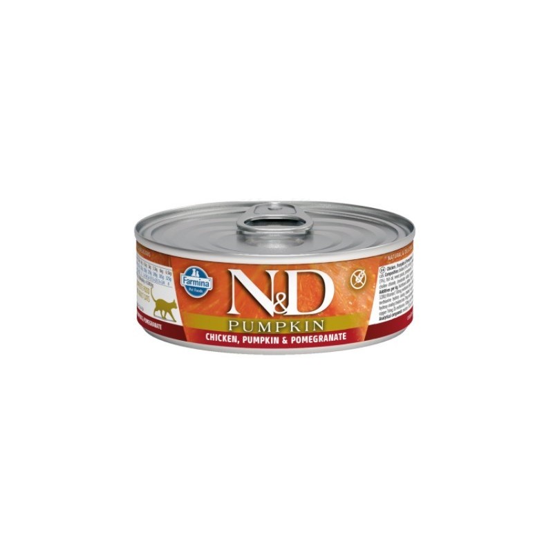 N&D Pumpkın Chıcken & Pomegranate -Balkabağı & Tavuk & Nar Kedi Konserve 80 Gr