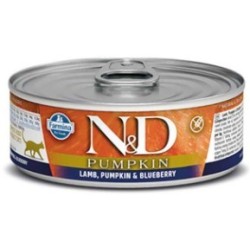 N&D Pumpkın Lamb & Blueberry - Balkabağı & Kuzu & Yaban Mersini Kedi Konserve 80 Gr