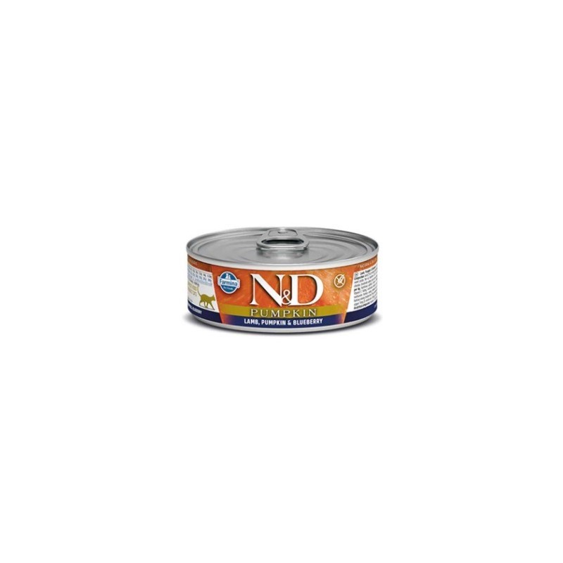 N&D Pumpkın Lamb & Blueberry - Balkabağı & Kuzu & Yaban Mersini Kedi Konserve 80 Gr