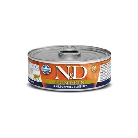 N&D Pumpkın Lamb & Blueberry - Balkabağı & Kuzu & Yaban Mersini Kedi Konserve 80 Gr