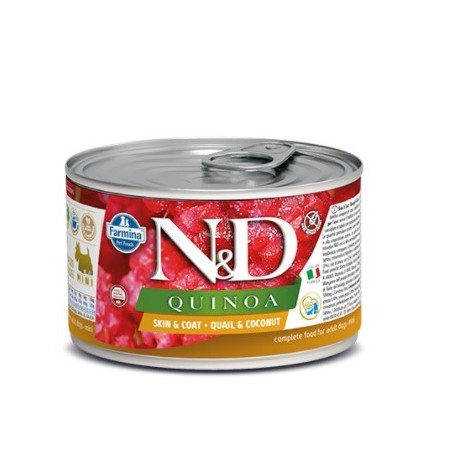 N&D Quınoa Skın & Coat Quaıl - Bıldırcın & Hindistan Cevizi  Köpek Konserve 140 Gr
