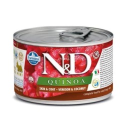 N&D Quınoa Skın & Coat Vensıon - Geyik & Hindistan Cevizi  Köpek Konserve 140 Gr