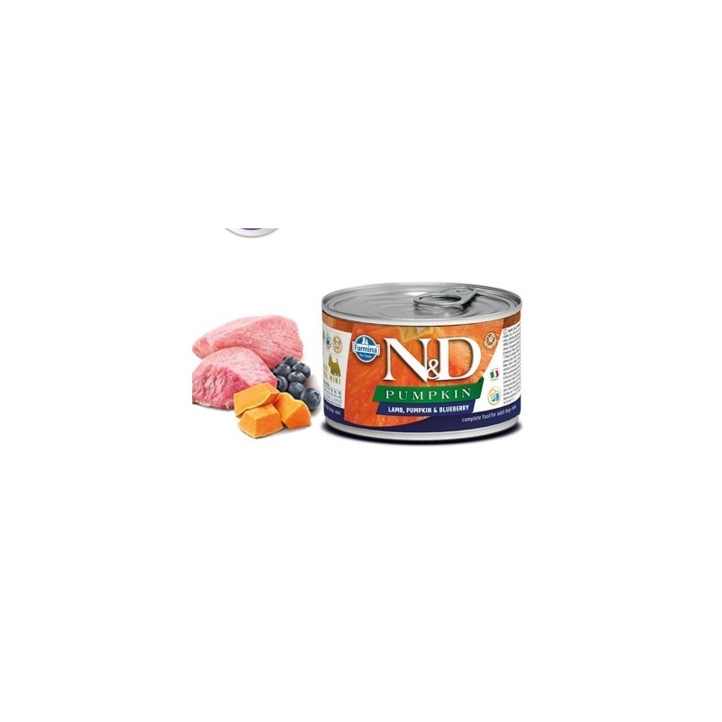 N&D Pumpkın  Lamb & Blueberry - Kuzu & Balkabağı & Yaban Mersini  Köpek Konserve 140 Gr