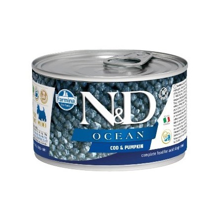 N&D Ocean Codfısh & Pumpkın  - Morina Balığı & Balkabağı  Köpek Konserve 140 Gr