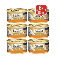Gourmet Gold Kıyılmış Hindili Konserve Kedi Maması 85Gr 6 AL 5 ÖDE