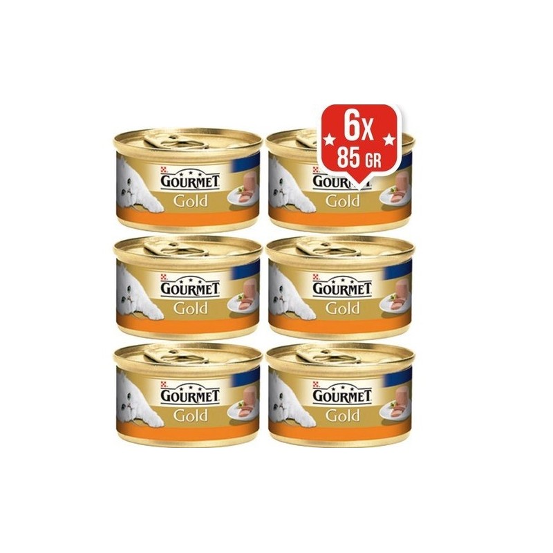 Gourmet Gold Kıyılmış Hindili Konserve Kedi Maması 85Gr 6 AL 5 ÖDE