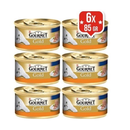 Gourmet Gold Kıyılmış Hindili Konserve Kedi Maması 85Gr 6 AL 5 ÖDE