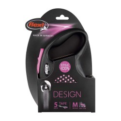 Flexi Design Style Icon 5Mt Medium Pembe Max 25 Kg Otomatik Gezdirme
