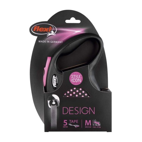 Flexi Design Style Icon 5Mt Medium Pembe Max 25 Kg Otomatik Gezdirme