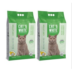 Cats White 10 Kg / 11.8 L Aloevera Kokulu  Kalın Taneli  Bentonit Kedi Kumu