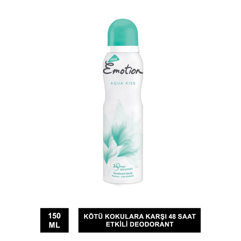 Emotion Aqua Kiss Kadın Deodorant 150 ml (S.K.T 10-2026)