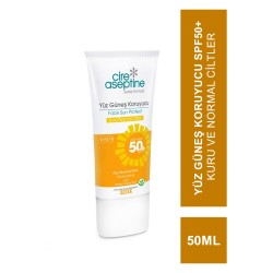 Cire Aseptine Yüz Güneş Koruyucu Spf50+ Kuru ve Normal Ciltler 50 ml