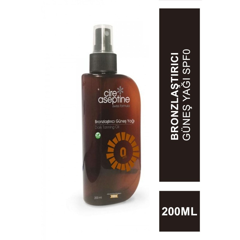 Cire Aseptine Bronzlaştırıcı Güneş Yağı Spf0 200 ml Cire Aseptine Bronzlaştırıcı Güneş Yağı Spf0 200 ml