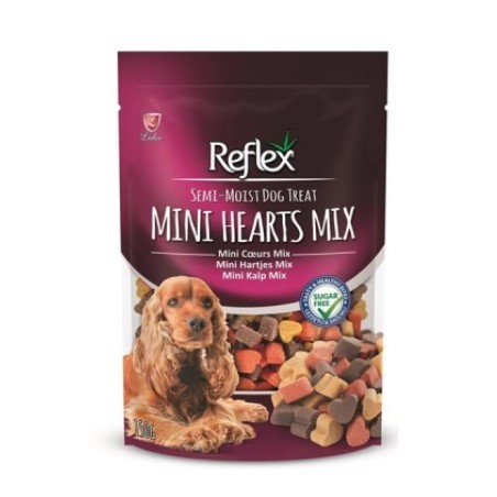 Reflex Semi-Moist Köpek Ödülü Mini Kalp Mix 150 Gr