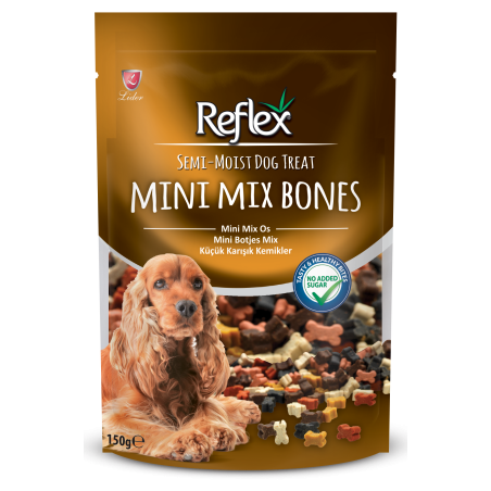 Reflex Semi-Moist Köpek Ödülü Mini Mix Bones 150 Gr