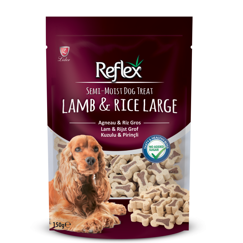 Reflex Semi-Moist Köpek Ödülü Kuzu&Prinç Large 150 Gr