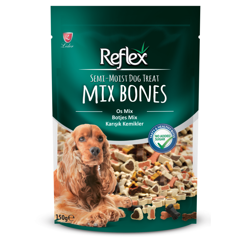 Reflex Semi-Moist Köpek Ödülü Mix Bones 150 Gr