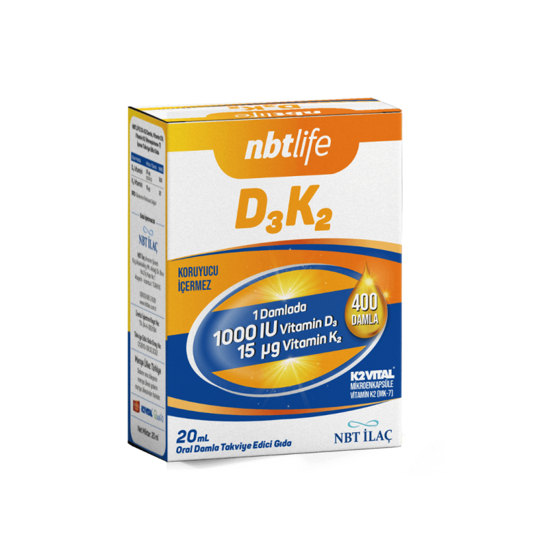Nbt Life D3K2 Damla 20 ml