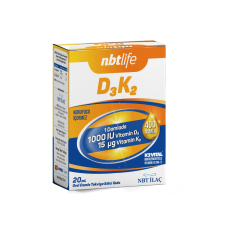 Nbt Life D3K2 Damla 20 ml