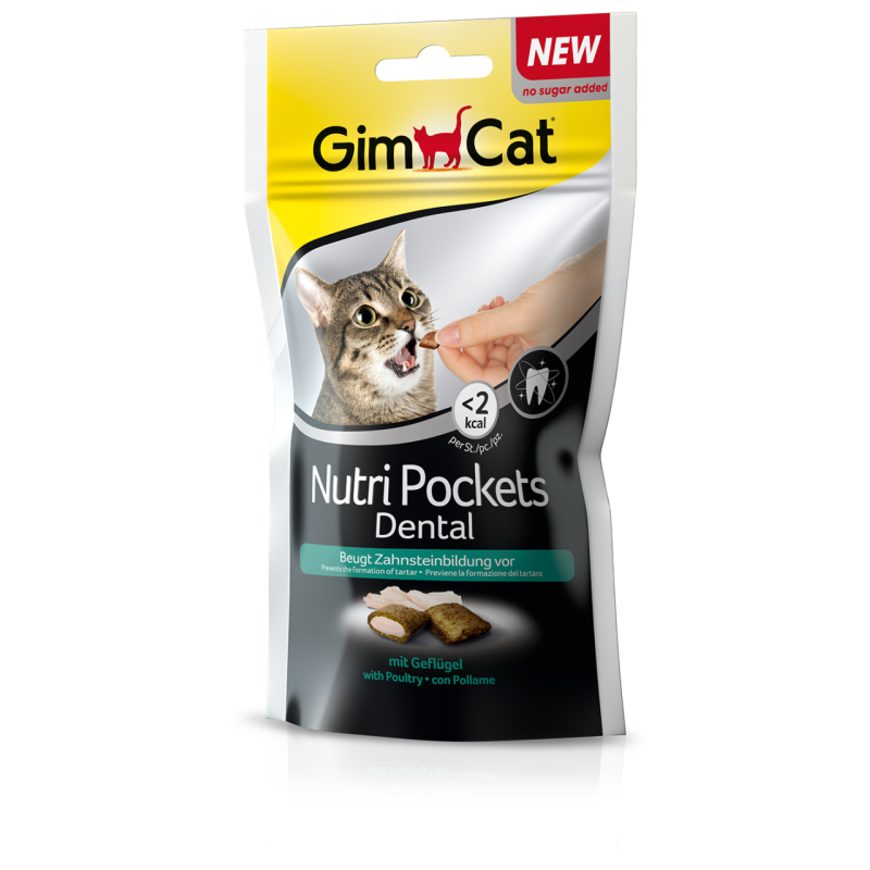 GimCat Nutripockets Kedi Ödülü Dental 60Gr