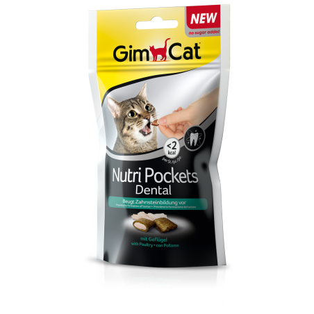 GimCat Nutripockets Kedi Ödülü Dental 60Gr