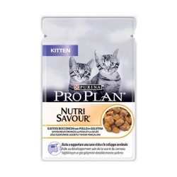Pro Plan Nutri Savour Tavuklu Yavru Kedi Yaş Maması 85 Gr