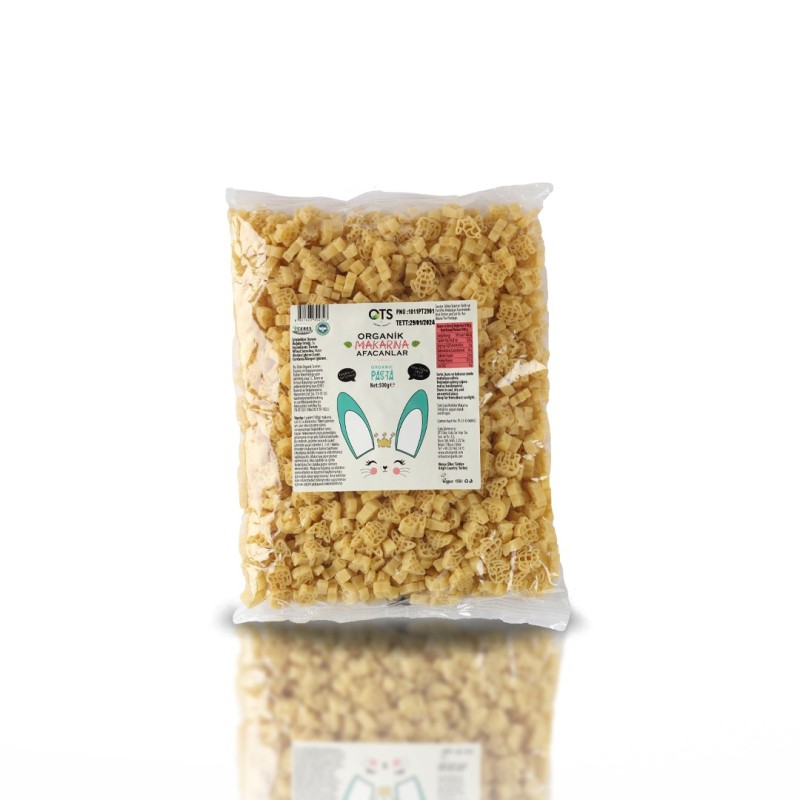 Ots Organik Sade Makarna - Afacanlar - 500 Gr