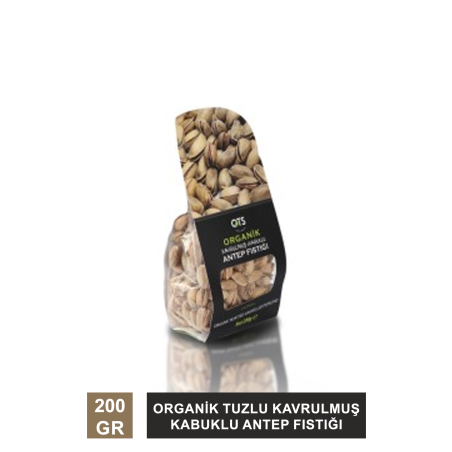 Ots Organik Tuzlu Kavrulmuş Kabuklu Antep Fıstığı 200 Gr
