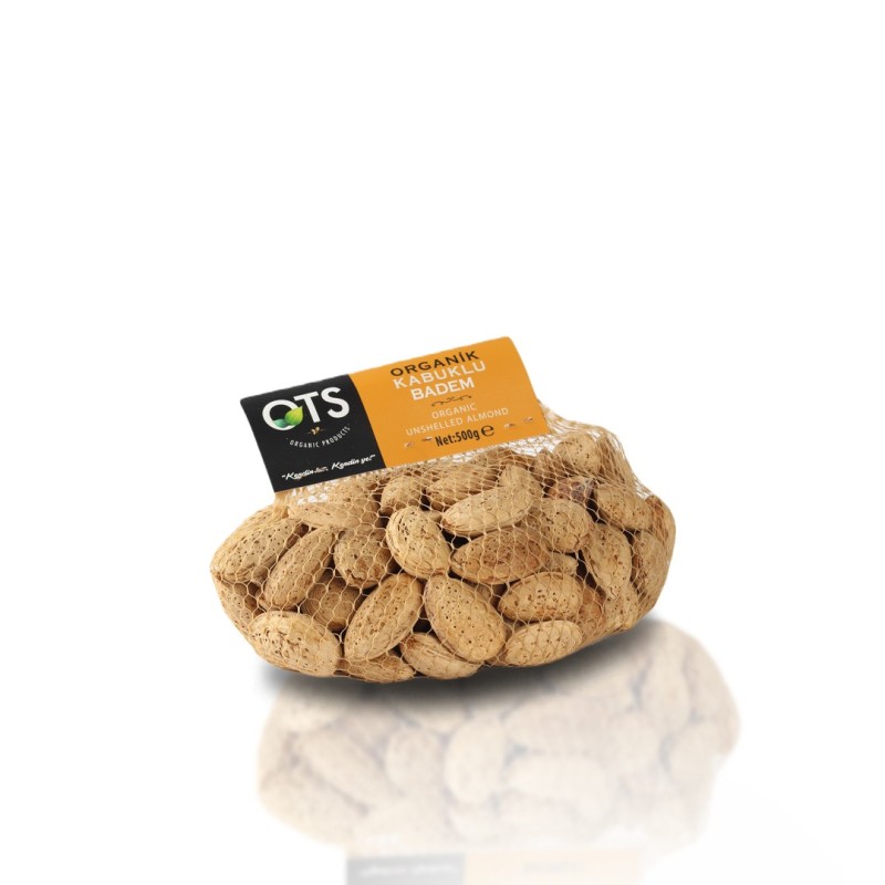 Ots Organik Kabuklu Badem 500 Gr