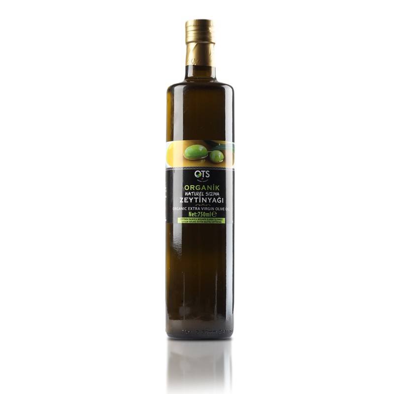 Ots Organik Naturel Sızma Zeytinyağı Cam Şişe 750 Ml