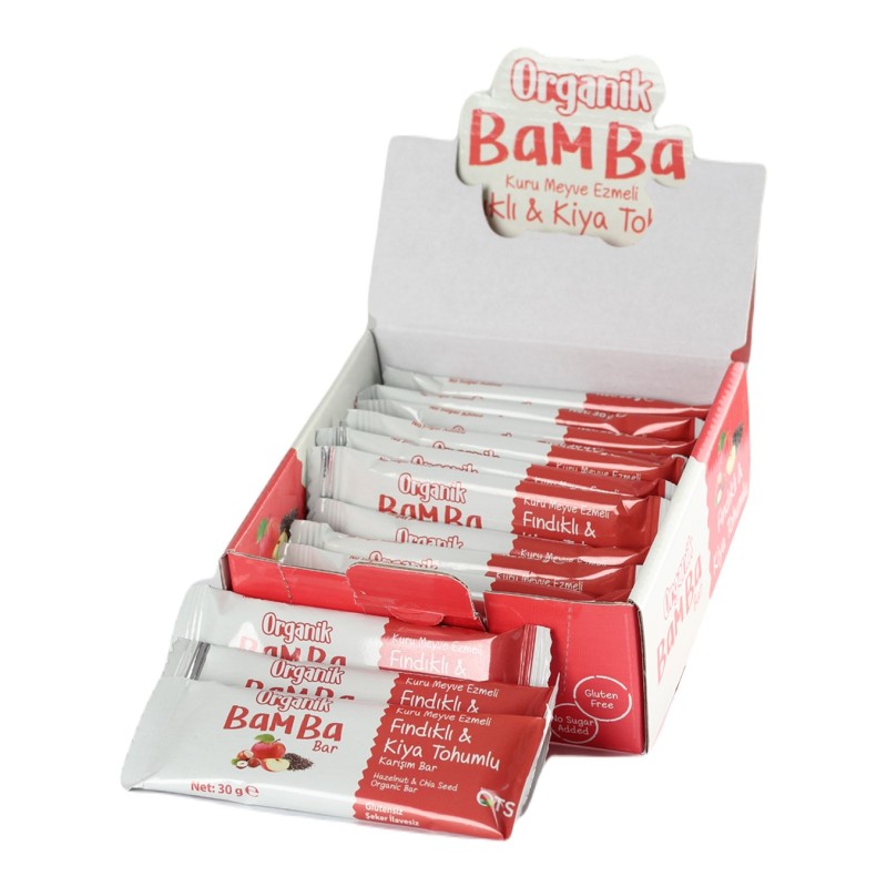 Ots Organik Bamba Bar Fındıklı&kiya Tohumlu 15'li