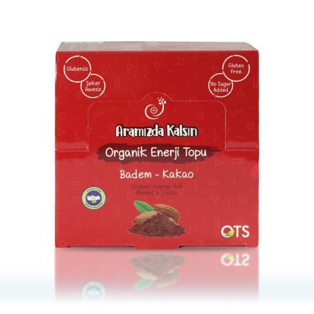 Ots Organik Aramızda Kalsın Enerji Topu Kakao&badem 16'lı