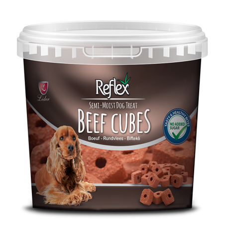Reflex Semi-Moist Beef Küp Ödül Maması 500 Gr