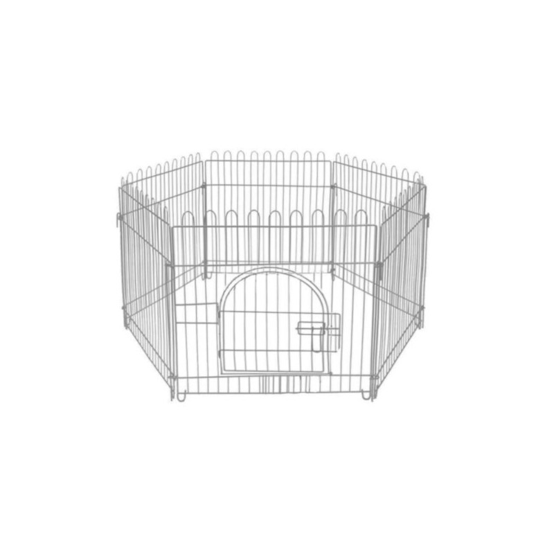 Zampa Metal Kedi ve Köpek Çiti 95X80 Gri