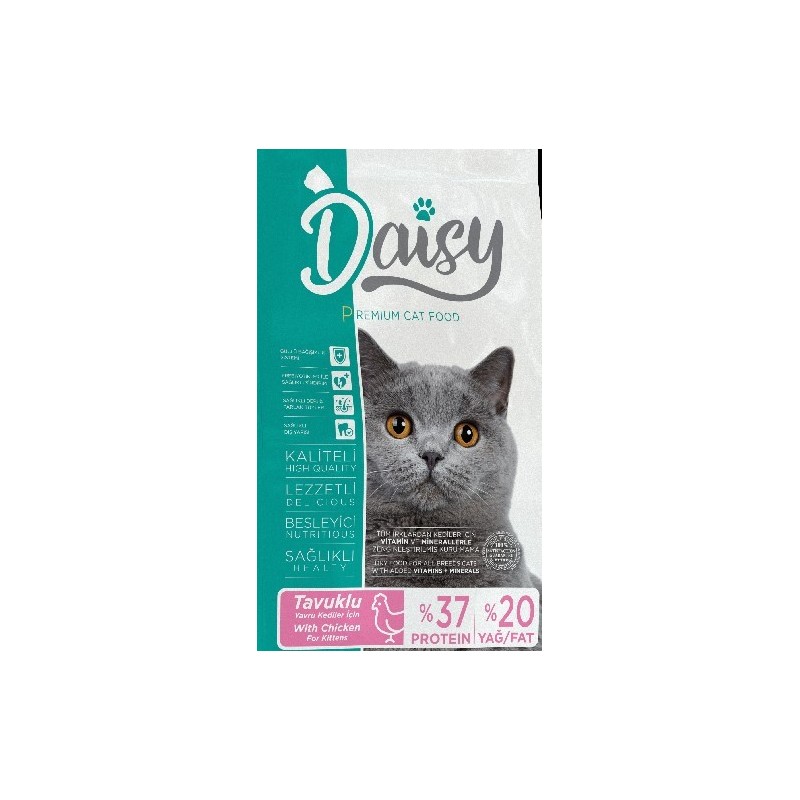 Daisy Premium Kitten Tavuk Etli Kedi Açık Mama 1Kg