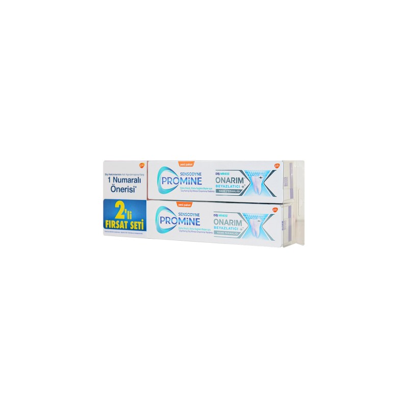 Sensodyne Promine Onarım Beyazlatıcı 75 ml ( 2'li Fırsat Seti )