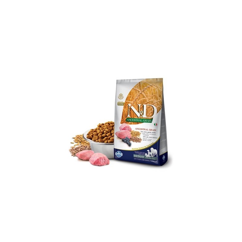 N&D Ancestral Graın Kuzu, K.Buğday&Y.Mersini Adult Med&Maxı 2,5Kg
