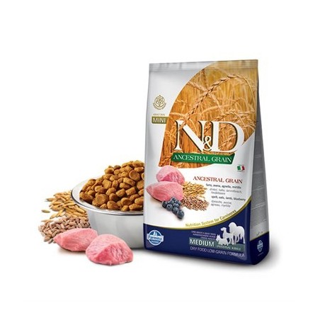 N&D Ancestral Graın Kuzu, K.Buğday&Y.Mersini Adult Med&Maxı 2,5Kg