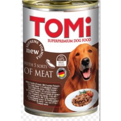 Tomi 5 Çeşit Etli Köpek Konservesi 400Gr