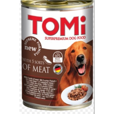 Tomi 5 Çeşit Etli Köpek Konservesi 400Gr