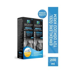 Bioder Erkeklere Özel Tüy Dökücü Krem Seti 100 + 100 ml