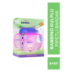 Bambino Kulplu Pipetli Bardak 6+ Ay ( P6150 )